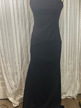 Windsor Black Strapless Maxi Dress